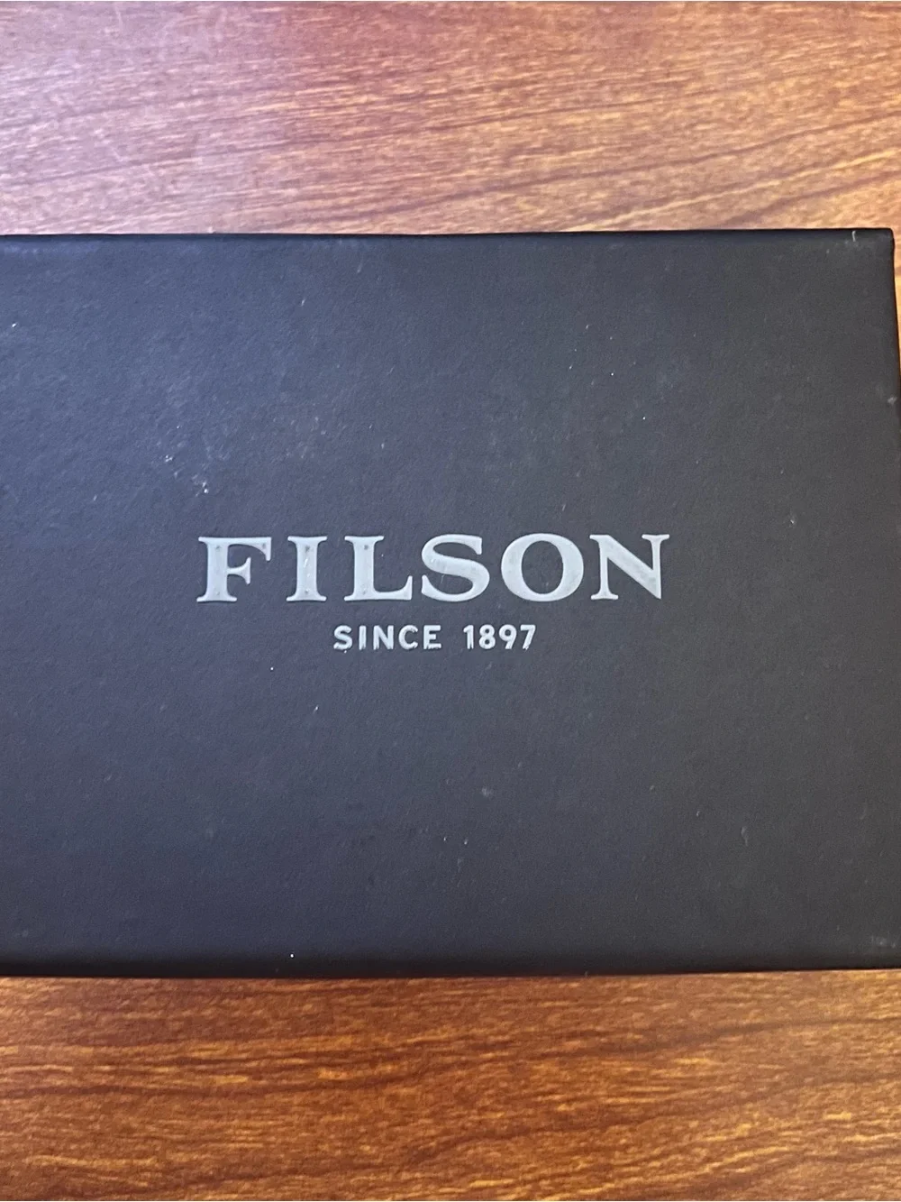 Filson Orange Canvas & Brown Leather Bifold Wallet